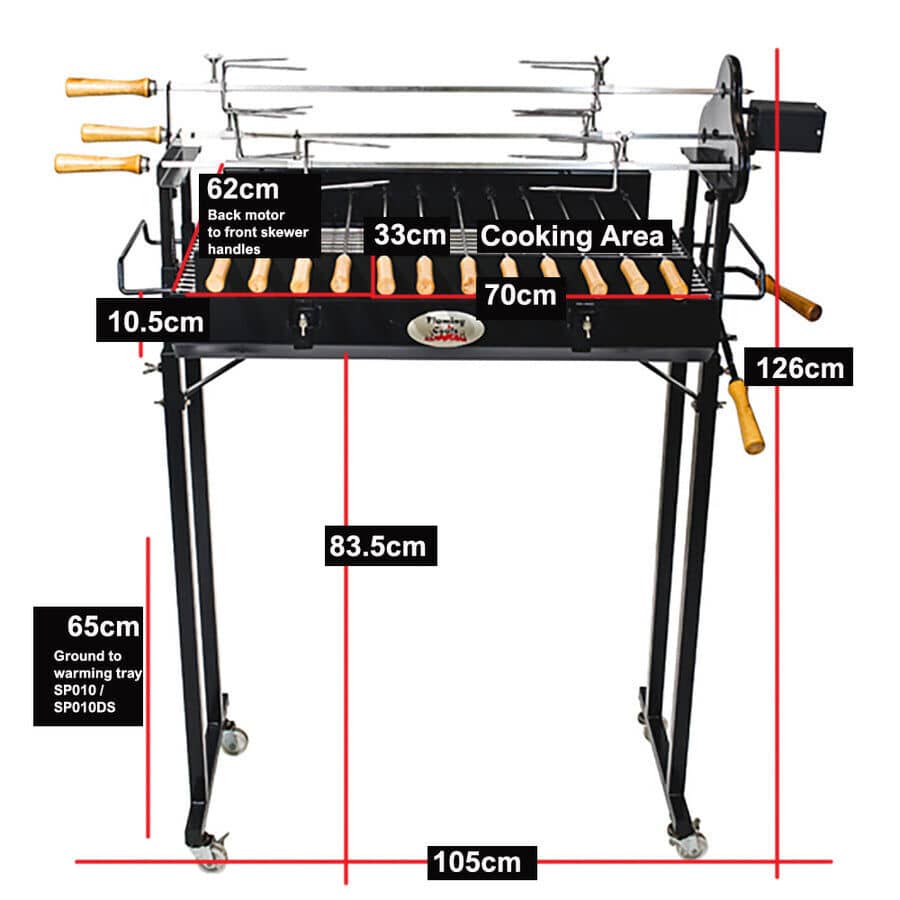 Cyprus Spit Rotisserie Original - Stoves & Cooktops - Flaming Coals - Hunter Valley Heating 