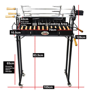 Cyprus Spit Rotisserie Original - Stoves & Cooktops - Flaming Coals - Hunter Valley Heating 
