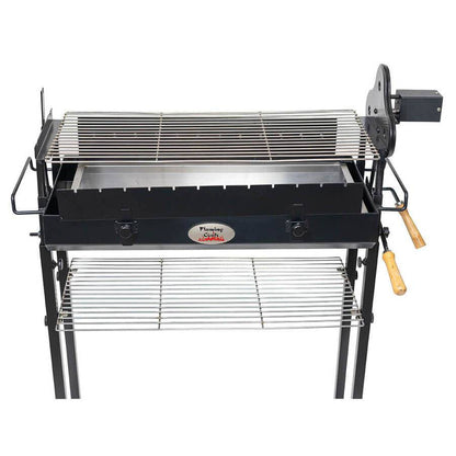 Deluxe Foukou Cyprus Grill Spit - Stoves & Cooktops - Flaming Coals - Hunter Valley Heating 