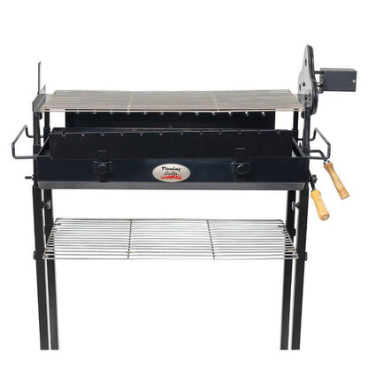 Deluxe Foukou Cyprus Grill Spit - Stoves & Cooktops - Flaming Coals - Hunter Valley Heating 