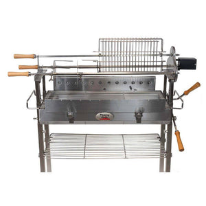 Deluxe Cyprus Grill Spit Stainless Steel - Stoves & Cooktops - Flaming Coals - Hunter Valley Heating 