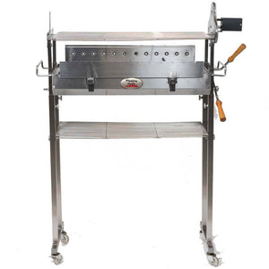 Deluxe Cyprus Grill Spit Stainless Steel - Stoves & Cooktops - Flaming Coals - Hunter Valley Heating 