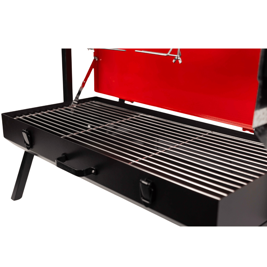 Mini Spit Roaster Charcoal BBQ - Stoves & Cooktops - Flaming Coals - Hunter Valley Heating 