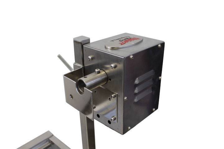 The Minion Stainless Steel Spit Rotisserie - Stoves & Cooktops - Flaming Coals - Hunter Valley Heating 