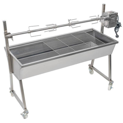 The Master Stainless Steel Spit Rotisserie - Stoves & Cooktops - Flaming Coals - Hunter Valley Heating 