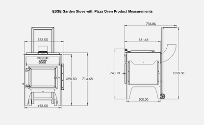 ESSE Garden Stove with Pizza Oven