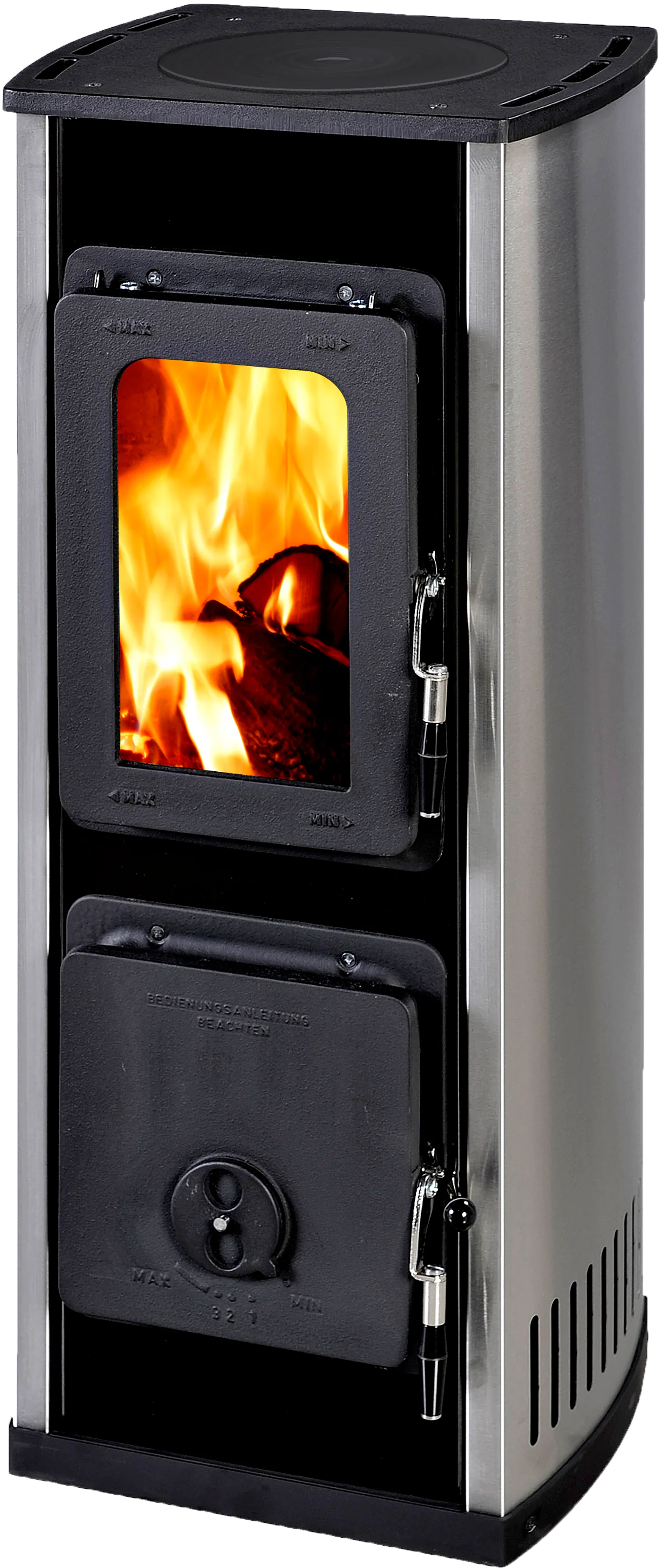 MILANO Cooktop Freestanding Fireplace - Hunter Valley Heating
