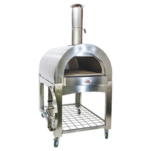 Large Stainless Steel Wood Fired Pizza Oven - Pizza Ovens - Flaming Coals - Hunter Valley Heating 