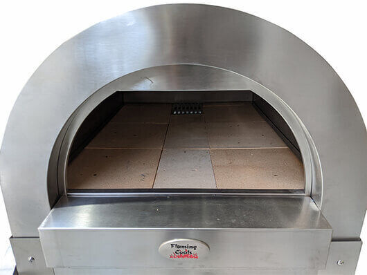 Large Stainless Steel Wood Fired Pizza Oven - Pizza Ovens - Flaming Coals - Hunter Valley Heating 