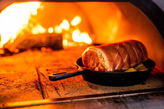 Large Stainless Steel Wood Fired Pizza Oven - Pizza Ovens - Flaming Coals - Hunter Valley Heating 