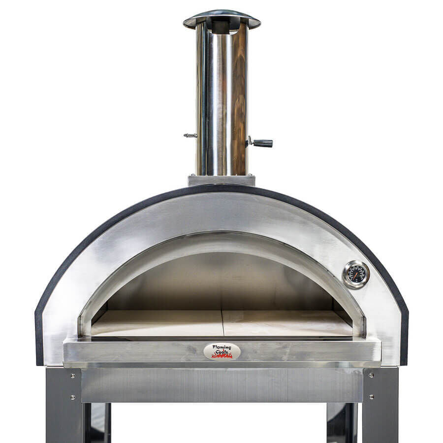 Large Stainless Steel Wood Fired Pizza Oven - Premium - Pizza Ovens - Flaming Coals - Hunter Valley Heating 