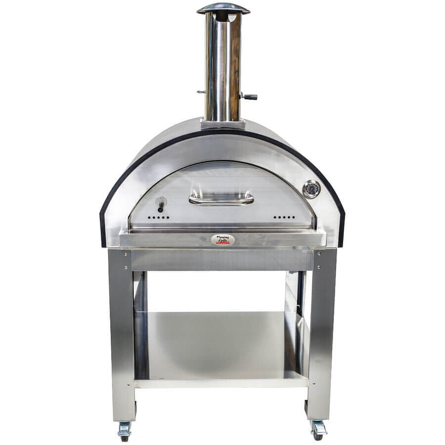 Large Stainless Steel Wood Fired Pizza Oven - Premium - Pizza Ovens - Flaming Coals - Hunter Valley Heating 