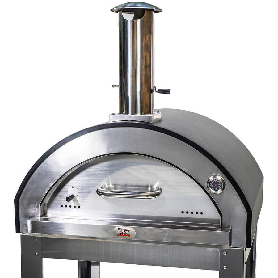 Large Stainless Steel Wood Fired Pizza Oven - Premium - Pizza Ovens - Flaming Coals - Hunter Valley Heating 