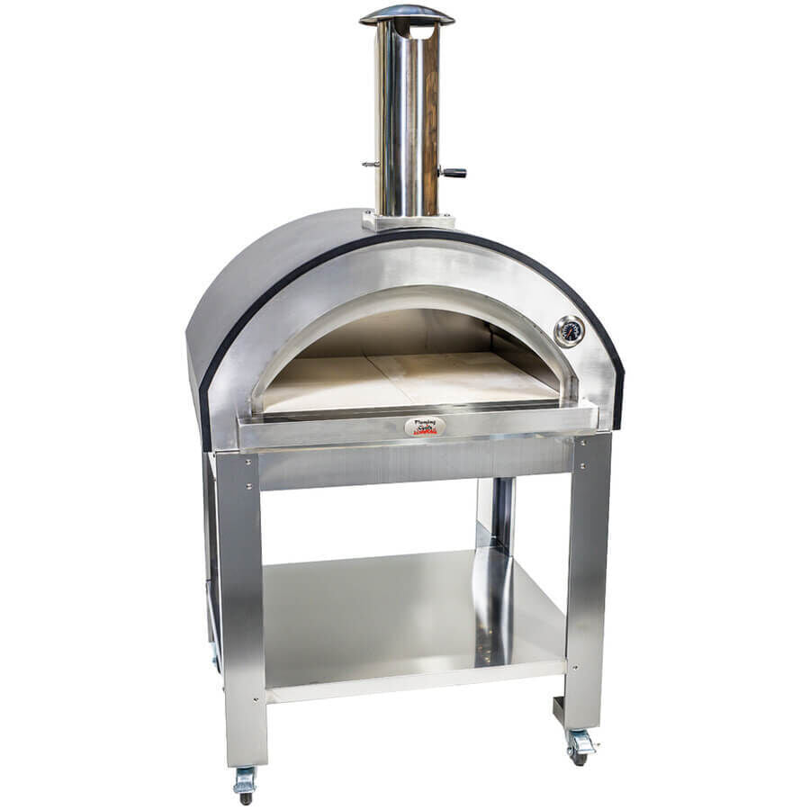 Large Stainless Steel Wood Fired Pizza Oven - Premium - Pizza Ovens - Flaming Coals - Hunter Valley Heating 
