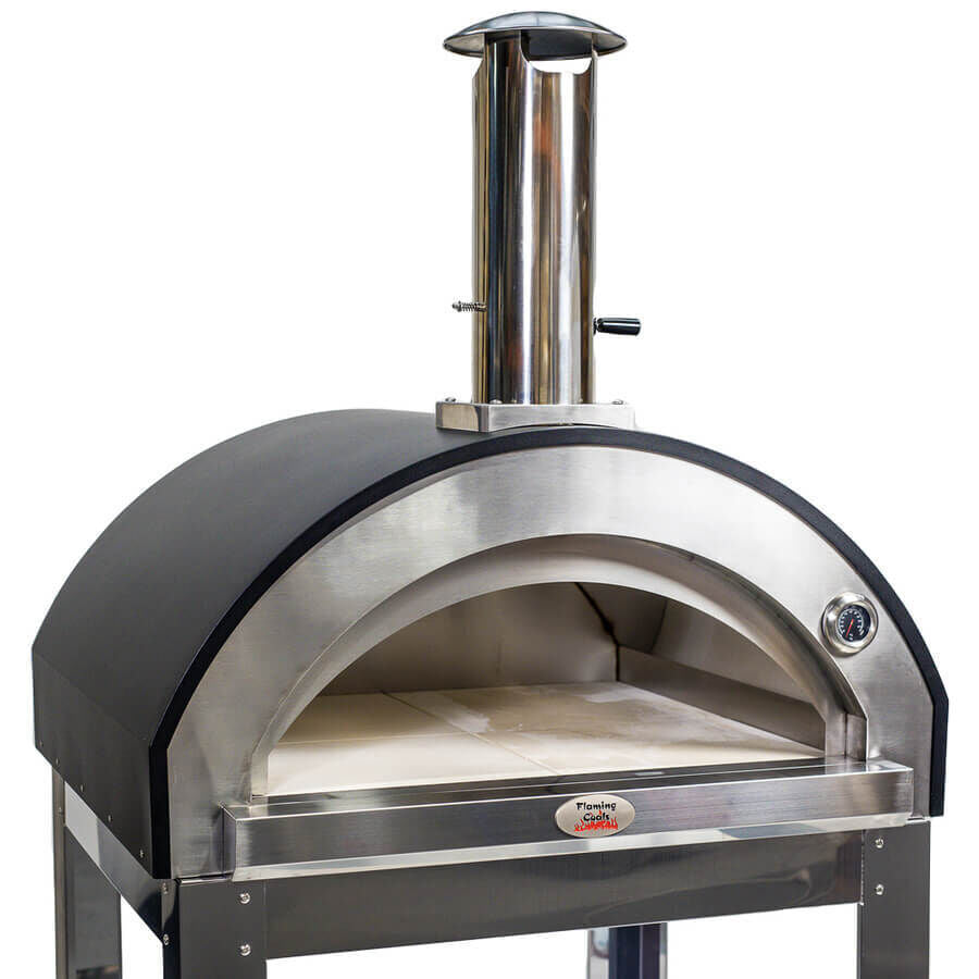 Large Stainless Steel Wood Fired Pizza Oven - Premium - Pizza Ovens - Flaming Coals - Hunter Valley Heating 