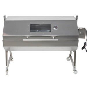 1200 Stainless Steel Hooded Spartan Spit Roaster - Stoves & Cooktops - Flaming Coals - Hunter Valley Heating 