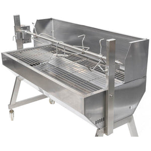 1200 Stainless Steel Spartan Spit Roaster - Stoves & Cooktops - Flaming Coals - Hunter Valley Heating 