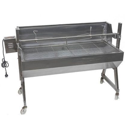 1200 Stainless Steel Spartan Spit Roaster - Stoves & Cooktops - Flaming Coals - Hunter Valley Heating 