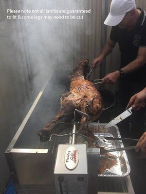 1200 Stainless Steel Spartan Spit Roaster - Stoves & Cooktops - Flaming Coals - Hunter Valley Heating 