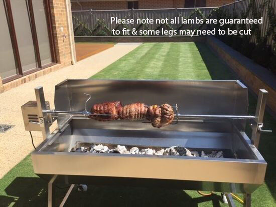 1200 Stainless Steel Spartan Spit Roaster - Stoves & Cooktops - Flaming Coals - Hunter Valley Heating 