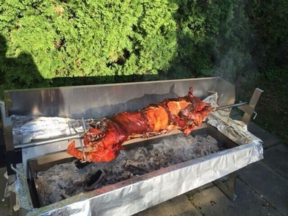 1500 Stainless Steel Spartan Spit Roaster - Stoves & Cooktops - Flaming Coals - Hunter Valley Heating 