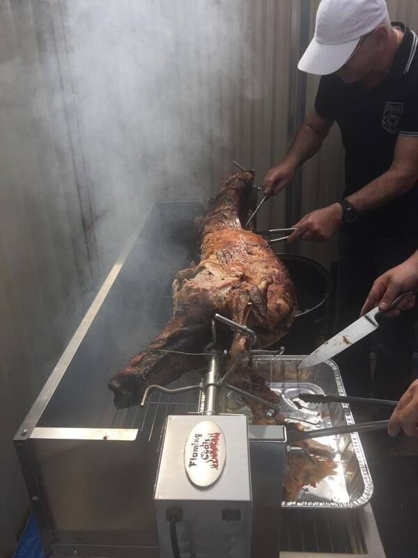 1500 Stainless Steel Spartan Spit Roaster - Stoves & Cooktops - Flaming Coals - Hunter Valley Heating 