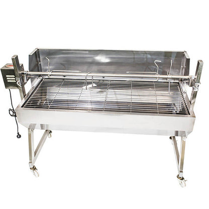 1500 Stainless Steel Spartan Spit Roaster - Stoves & Cooktops - Flaming Coals - Hunter Valley Heating 