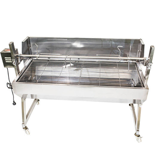 1500 Stainless Steel Spartan Spit Roaster - Stoves & Cooktops - Flaming Coals - Hunter Valley Heating 