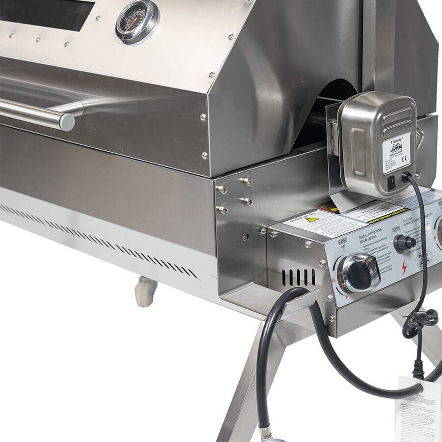 Dual Fuel Spit Roaster 1000 - Stoves & Cooktops - Flaming Coals - Hunter Valley Heating 