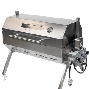 Dual Fuel Spit Roaster 1000 - Stoves & Cooktops - Flaming Coals - Hunter Valley Heating 