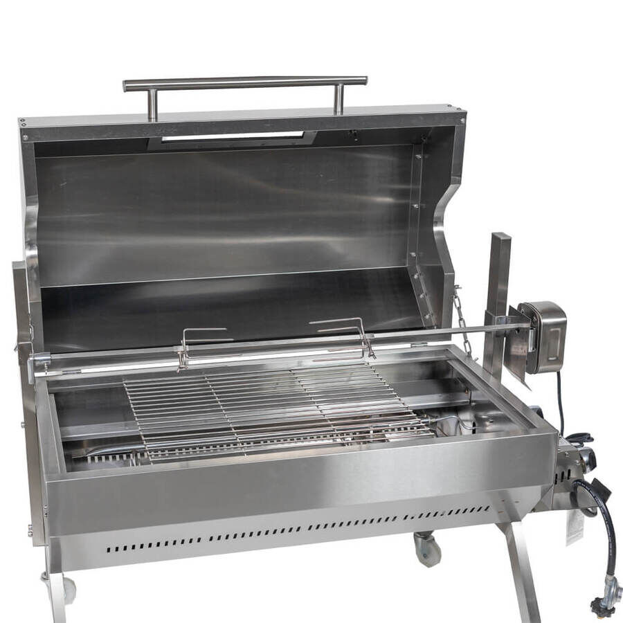 Dual Fuel Spit Roaster 1000 - Stoves & Cooktops - Flaming Coals - Hunter Valley Heating 