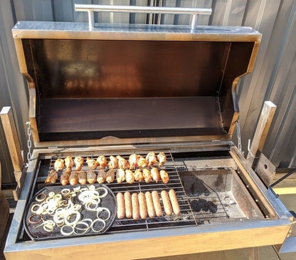 Dual Fuel Spit Roaster 1000 - Stoves & Cooktops - Flaming Coals - Hunter Valley Heating 