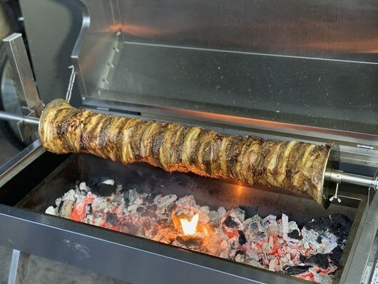 Dual Fuel Spit Roaster 1000 - Stoves & Cooktops - Flaming Coals - Hunter Valley Heating 
