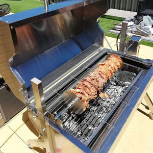 Dual Fuel Spit Roaster 1000 - Stoves & Cooktops - Flaming Coals - Hunter Valley Heating 