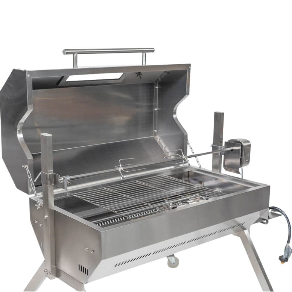Dual Fuel Spit Roaster 1000 - Stoves & Cooktops - Flaming Coals - Hunter Valley Heating 