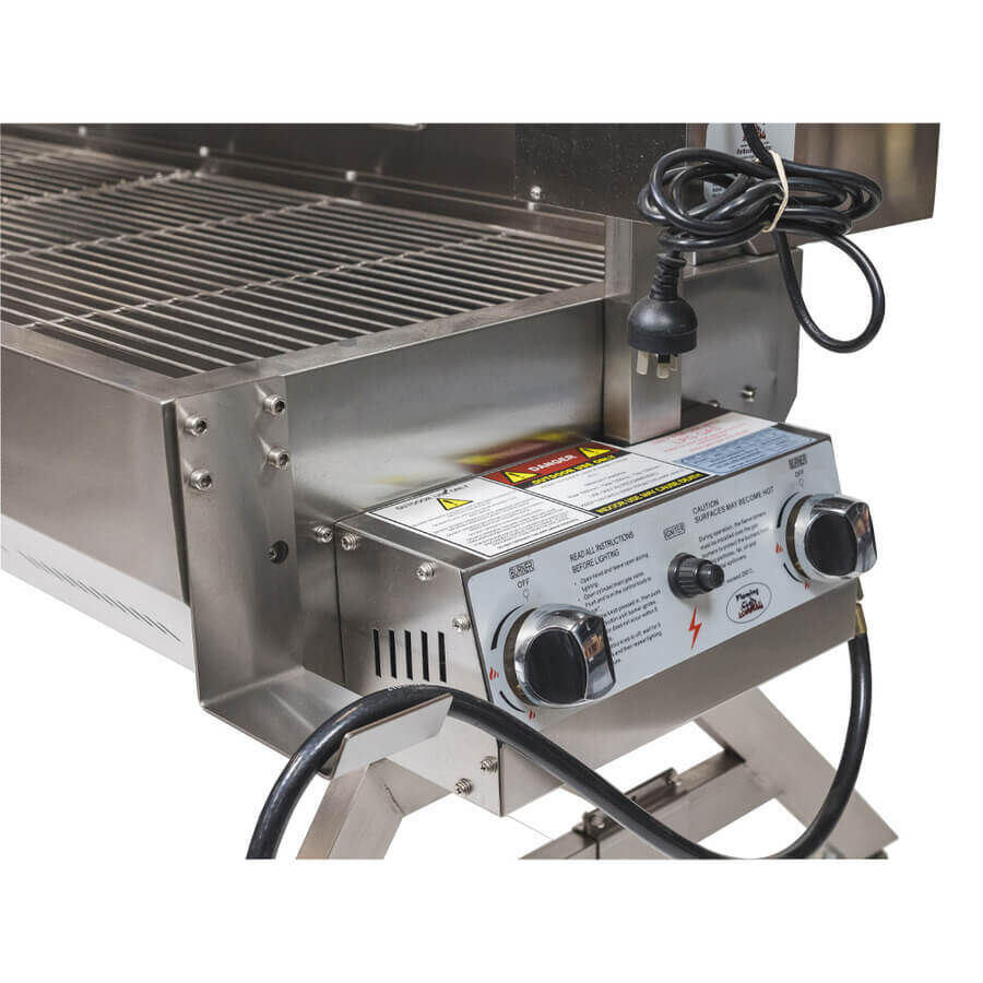 Dual Fuel Spit Roaster 1500 - Stoves & Cooktops - Flaming Coals - Hunter Valley Heating 