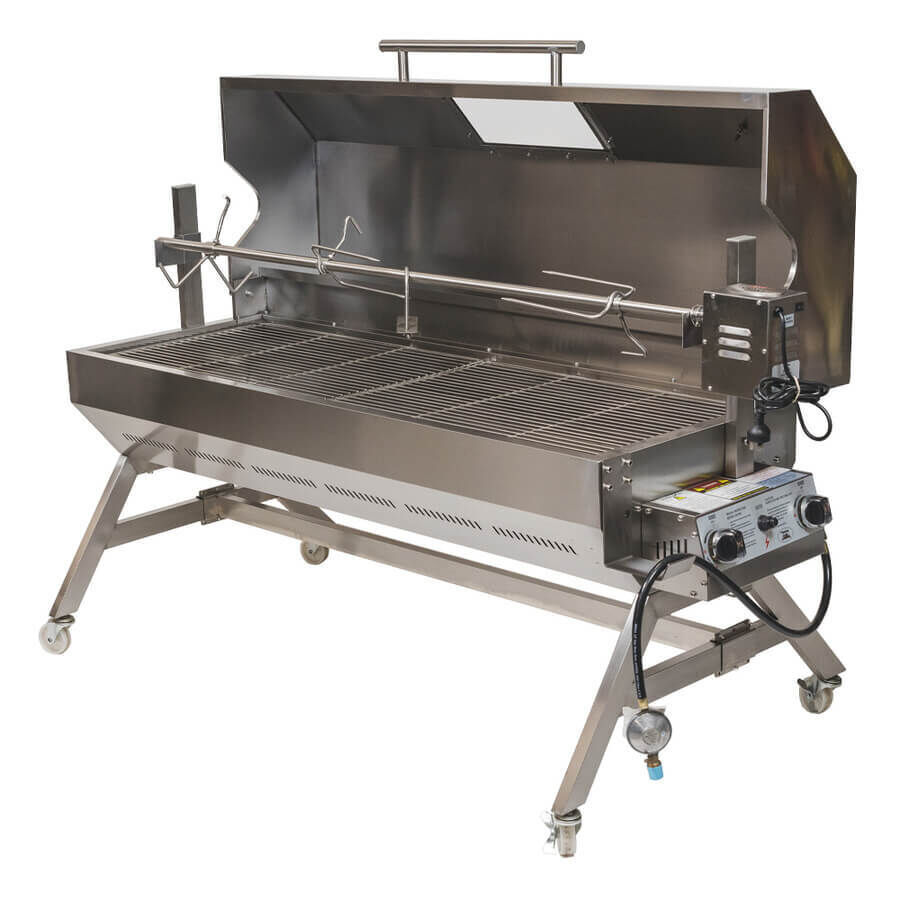 Dual Fuel Spit Roaster 1500 - Stoves & Cooktops - Flaming Coals - Hunter Valley Heating 
