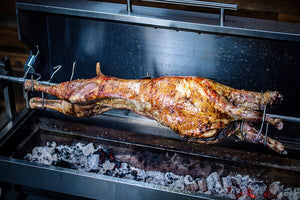 Dual Fuel Spit Roaster 1500 - Stoves & Cooktops - Flaming Coals - Hunter Valley Heating 
