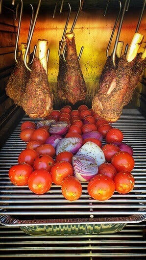 Gravity Feed Smoker - Extra Large - Stoves & Cooktops - Flaming Coals - Hunter Valley Heating 