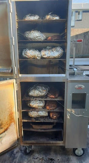 Gravity Feed Smoker - Extra Large - Stoves & Cooktops - Flaming Coals - Hunter Valley Heating 
