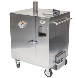 Gravity Feed Smoker - Stoves & Cooktops - Flaming Coals - Hunter Valley Heating 