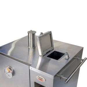 Gravity Feed Smoker - Stoves & Cooktops - Flaming Coals - Hunter Valley Heating 