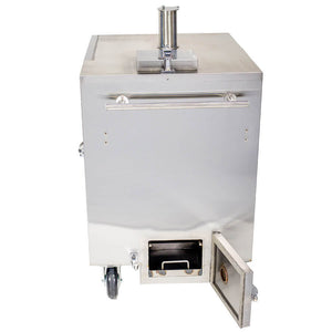 Gravity Feed Smoker - Stoves & Cooktops - Flaming Coals - Hunter Valley Heating 