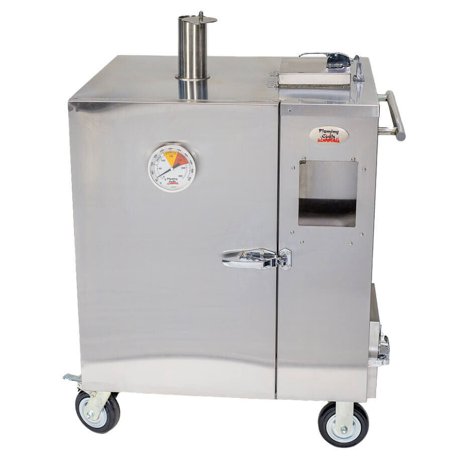 Gravity Feed Smoker - Stoves & Cooktops - Flaming Coals - Hunter Valley Heating 