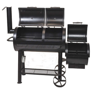 Offset Smoker BBQ - Stoves & Cooktops - Flaming Coals - Hunter Valley Heating 