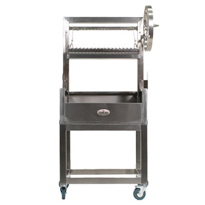 Stainless Steel Parrilla Grill 610 x 550 - Stoves & Cooktops - Flaming Coals - Hunter Valley Heating 
