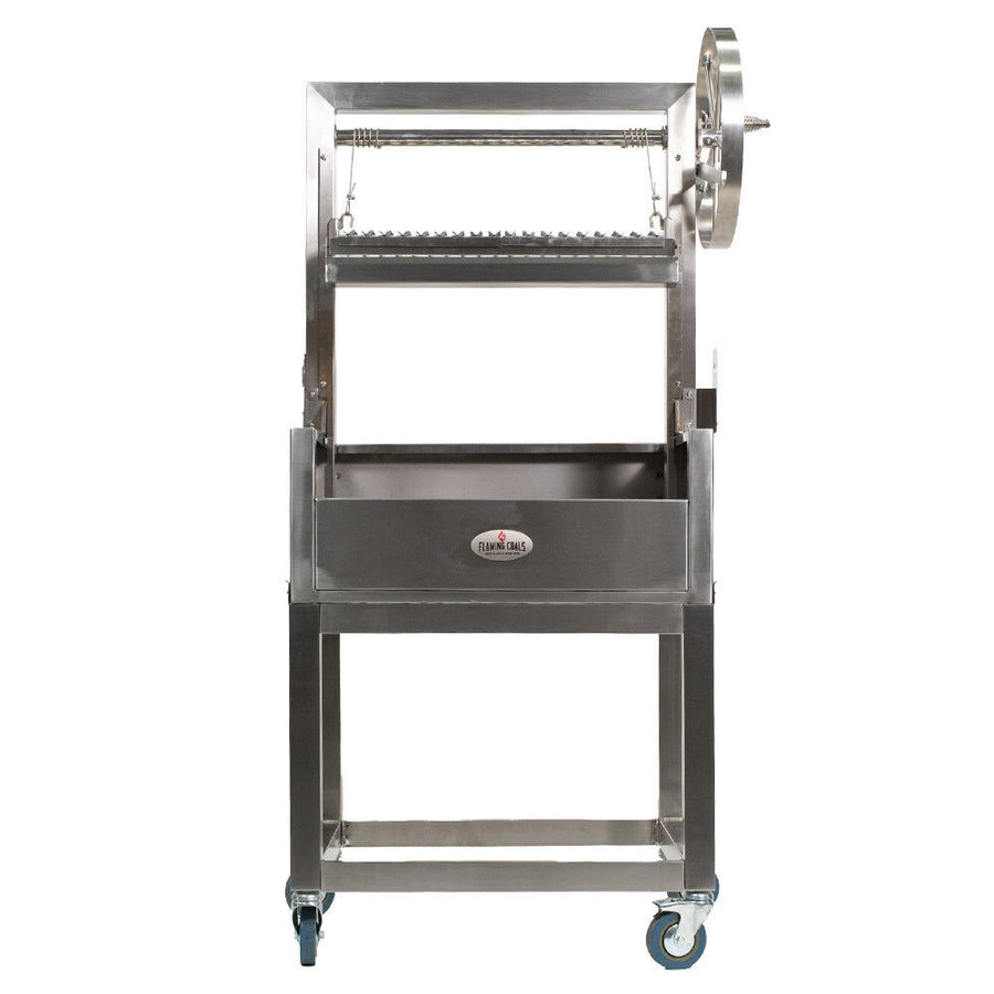 Stainless Steel Parrilla Grill 610 x 550 - Stoves & Cooktops - Flaming Coals - Hunter Valley Heating 