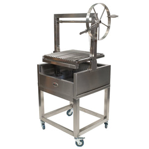 Stainless Steel Parrilla Grill 610 x 550 - Stoves & Cooktops - Flaming Coals - Hunter Valley Heating 
