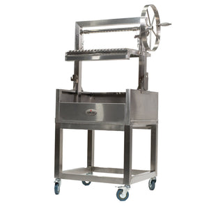 Stainless Steel Parrilla Grill 610 x 550 - Stoves & Cooktops - Flaming Coals - Hunter Valley Heating 