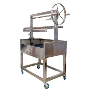 Stainless Steel Parrilla Grill 885 x 550 - Stoves & Cooktops - Flaming Coals - Hunter Valley Heating 